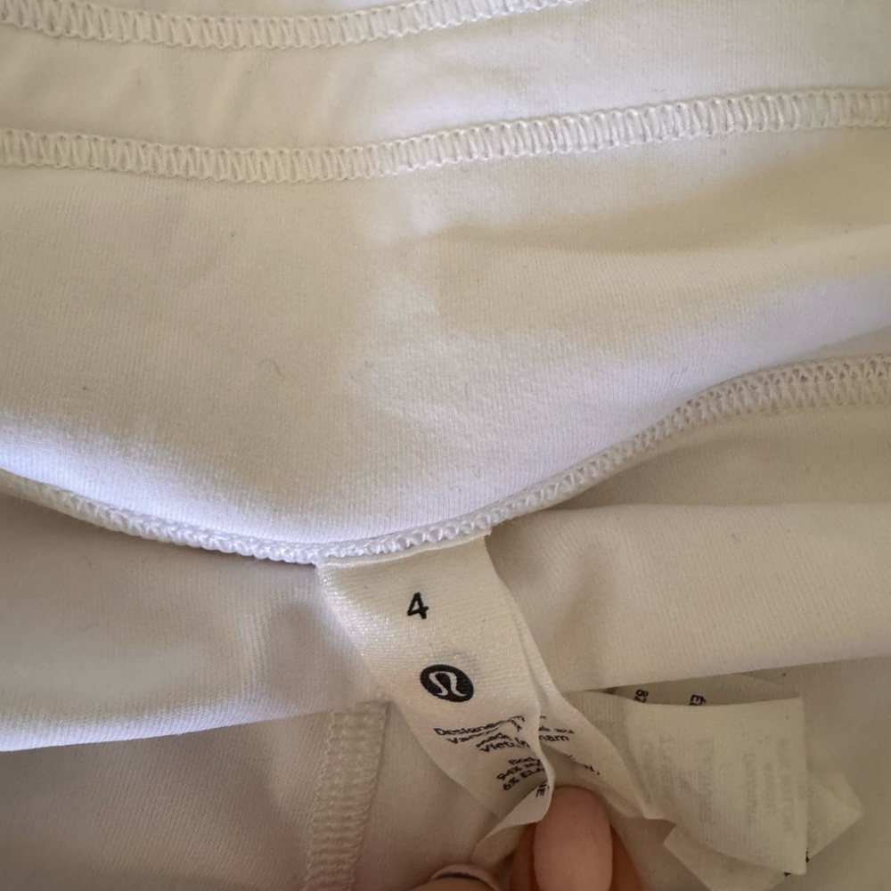 lululemon athletica White Athletic Skort size 4 - Picture 3 of 3